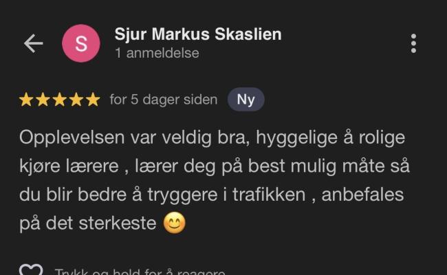 Tilbakemelding fra elev