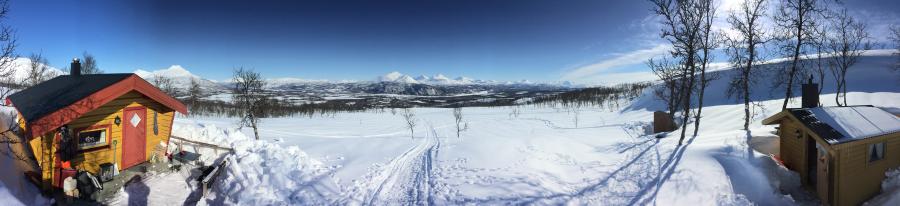 Utsikten fra øvingsområdet under Reinskallen